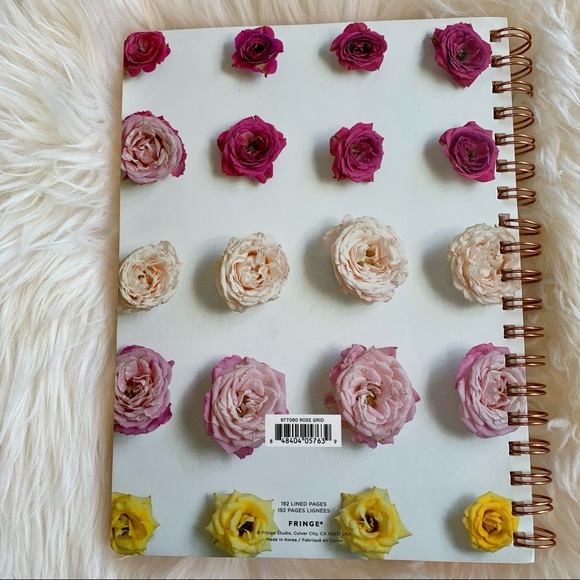 2for23$• NWOT Fringe Studio Rose Grid Notebook - Picture 2 of 4
